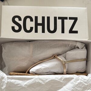 SCHUTZ ELSHA FLAT SANDALS | Sz 7.5 | BRAND NEW